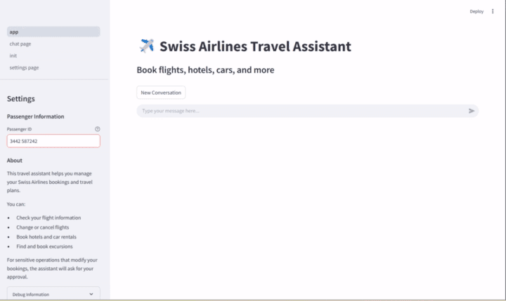 Travel Chatbot demo